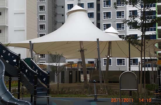 膜结构遮阳顶棚